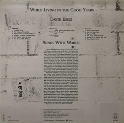 David Essig – албум While Living In The Good Years - Img 2