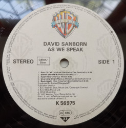 David Sanborn – албум As We Speak - Img 3