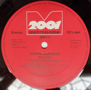 Dionne Warwicke – албум Soulful - Img 3