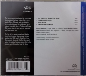 Dizzy Gillespie / Sonny Stitt / Sonny Rollins – албум Sonny Side Up (CD) - Img 2