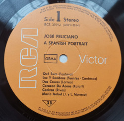José Feliciano – албум A Spanish Portrait Of - Img 3