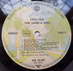 Little Feat ‎– албум Time Loves A Hero - Img 3