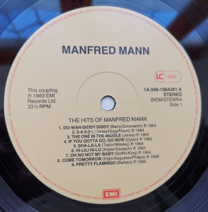 Manfred Mann – албум The Hits Of Manfred Mann - Img 3