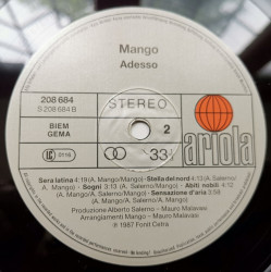 Mango – албум Adesso - Img 3
