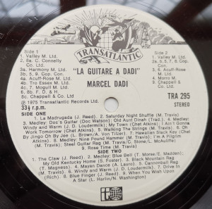 Marcel Dadi – албум La Guitare À Dadi - Img 2