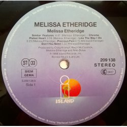 Melissa Etheridge ‎– албум Melissa Etheridge - Img 2