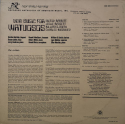 Milton Babbitt / Leslie Bassett / William O. Smith / Charles Wuorinen – албум New Music For Virtuosos - Img 2