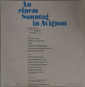 Mireille Mathieu – албум An Einem Sonntag In Avignon - Img 3