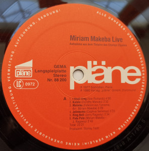 Miriam Makeba – албум Live - Img 3