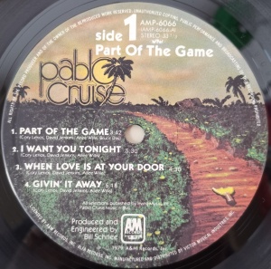 Pablo Cruise – албум Part Of The Game - Img 3