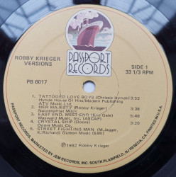Robby Krieger ‎– албум Versions - Img 3