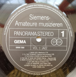 Siemens-Amateure ‎– албум Siemens-Amateure Musizieren · Vol. 1: Jazz - Img 3