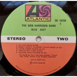 The Don Harrison Band ‎– албум Red Hot - Img 3
