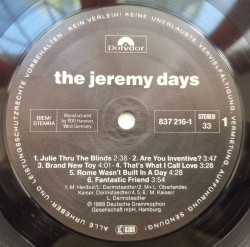 The Jeremy Days – албум The Jeremy Days - Img 3