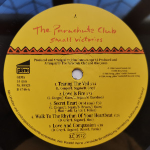 The Parachute Club – албум Small Victories - Img 3
