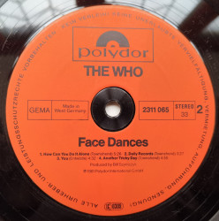 The Who – албум Face Dances - Img 2