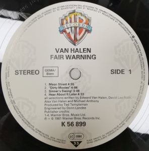 Van Halen – албум Fair Warning - Img 2