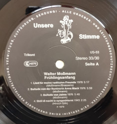 Walter Mossmann – албум Frühlingsanfang - Img 2
