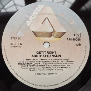 Aretha Franklin – албум Get It Right - Img 3