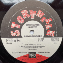 Benny Carter Quartet ‎– албум Summer Serenade - Img 3
