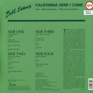 BILL EVANS - CALIFORNIA HERE I COME (2xLP) - Img 3