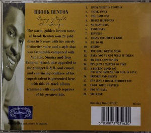 Brook Benton - албум Rainy Night in Georgia (CD) - Img 2