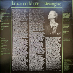 Bruce Cockburn ‎– албум Stealing Fire - Img 3