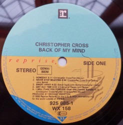 Christopher Cross – албум Back Of My Mind - Img 3