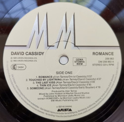 David Cassidy – албум Romance - Img 3