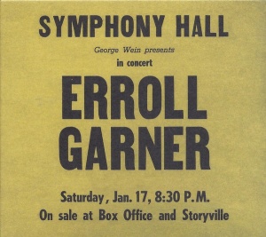 Erroll Garner – албум Symphony Hall Concert (CD)