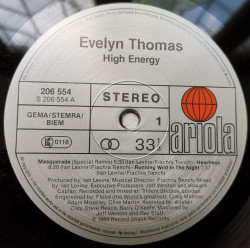 Evelyn Thomas – албум High Energy - Img 3
