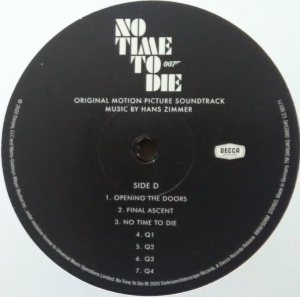 Hans Zimmer – албум No Time To Die (Original Motion Picture Soundtrack) - Img 5
