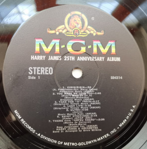 Harry James & Orchestra – албум Harry James Twenty-5th Anniversary Album