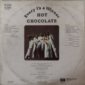 Hot Chocolate – албум Every 1's A Winner - Img 3