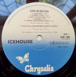 Icehouse – албум Love In Motion - Img 3