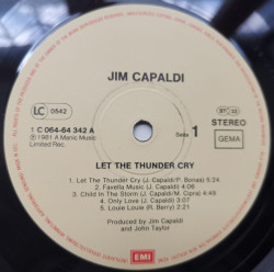 Jim Capaldi – албум Let The Thunder Cry - Img 3