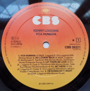 Kenny Loggins – албум Vox Humana - Img 3