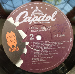 Lenny LeBlanc ‎– албум Breakthrough - Img 3