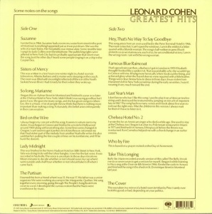 Leonard Cohen – албум Greatest Hits - Img 2