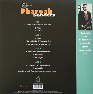 Pharoah Sanders – албум Great Moments With Pharoah Sanders - Img 2