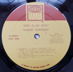 Smokey Robinson ‎– албум Deep In My Soul - Img 3