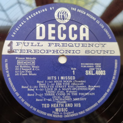 Ted Heath And His Music ‎– албум Hits I Missed - Img 3