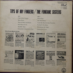 The Fontane Sisters – албум Tips Of My Fingers - Img 2