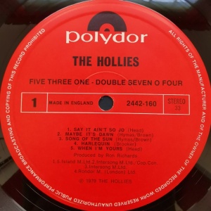 The Hollies – албум Five Three One - Double Seven O Four - Img 3
