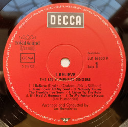 The Les Humphries Singers ‎– албум I Believe - Img 3