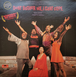 Various ‎– албум Don't Bother Me, I Can't Cope (Original Broadway Cast)