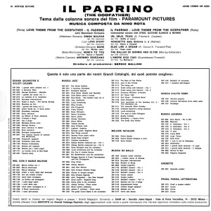 Various – албум Il Padrino - Love Theme From "The Godfather" - Img 2