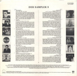 Various – албум Line - Der Sampler 9 - Img 2