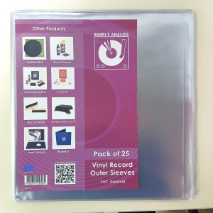 Пакет (25 броя) от външни дебели PVC пликове за съхранение (GATEFOLD) на 12' плочи