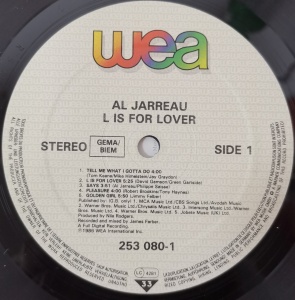 Al Jarreau – албум L Is For Lover - Img 2